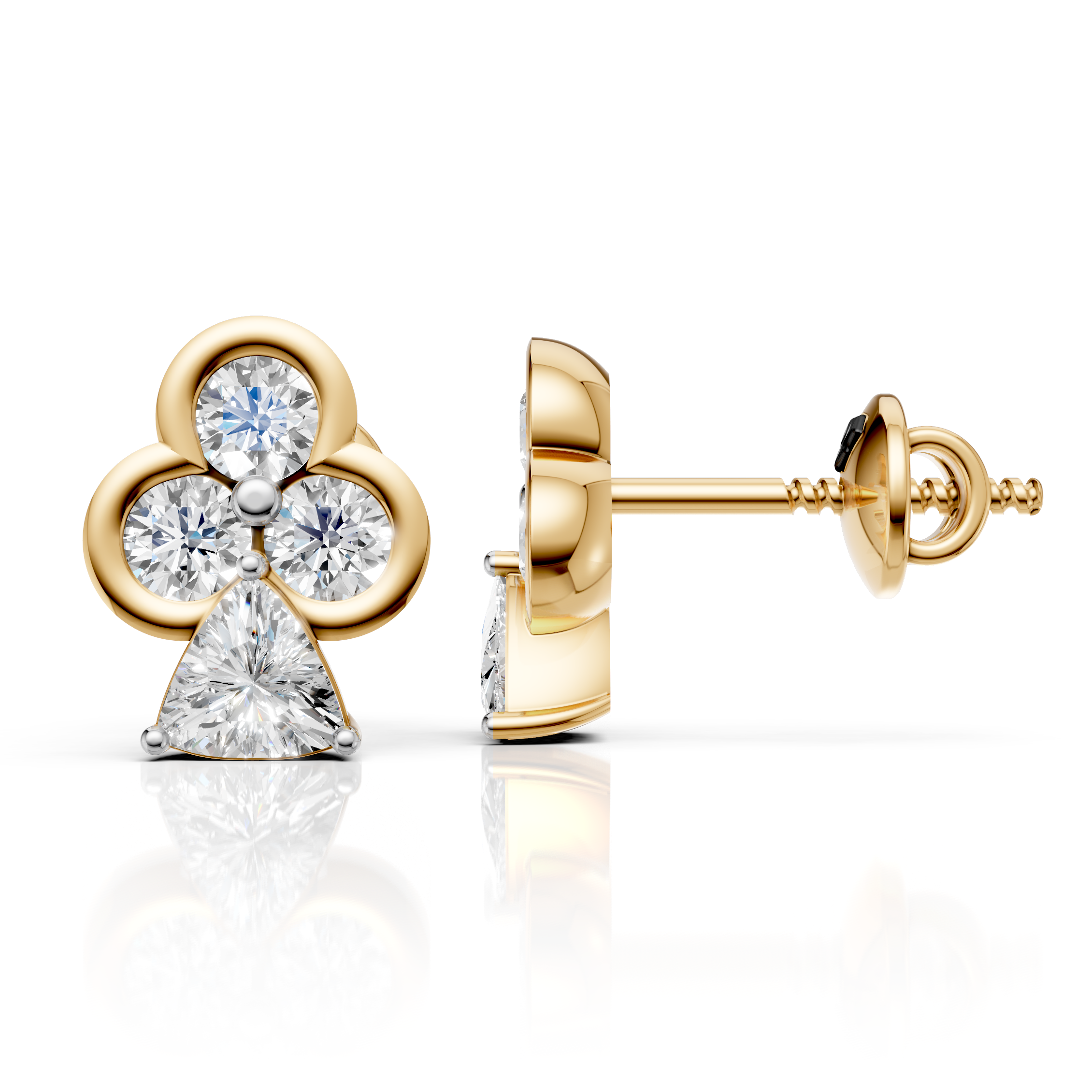 Trinity Trillion Earrings (1 Pair)