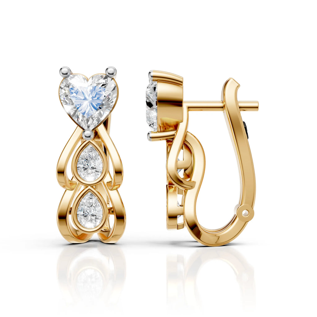 Eternal Heart Hoops (1 Pair)