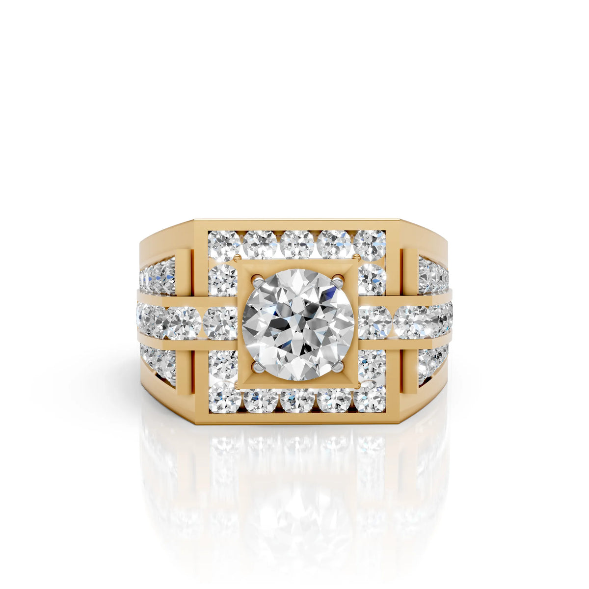 Imperial Fortress Diamond Men's Ring