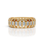Emerald Cut Eternity Band