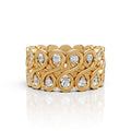 Diamond Infinity Wide Band Ring