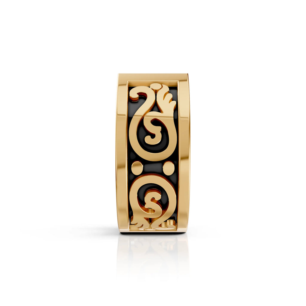 Black Enamel Designer Men Bali